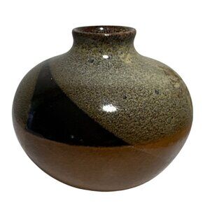 Vintage Pottery Craft USA Stoneware 3" Bud Vase Bottle MCM
